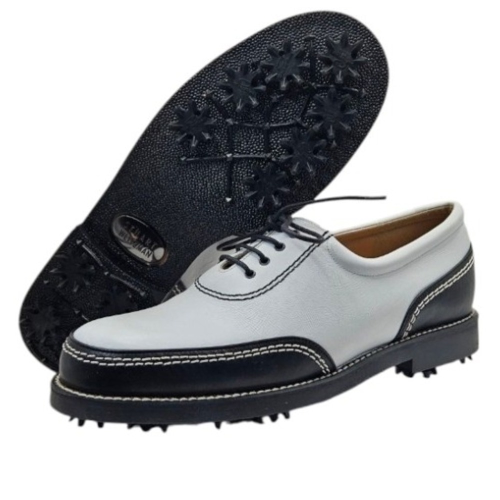 Stuart Weitzman Black and White Women's Golf Saddle Shoes